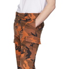 McQ Alexander McQueen Orange Camo Alex Cargo Pants