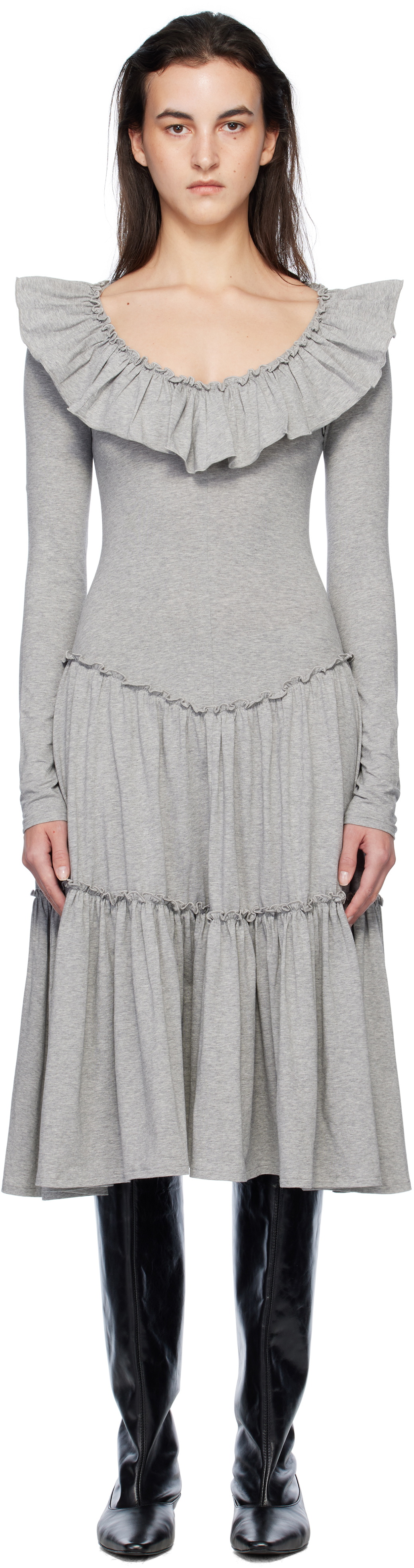 Paloma Wool Beige Tulipe Midi Dress Paloma Wool