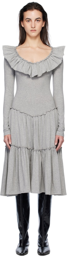 Photo: Paloma Wool Gray Carita Midi Dress