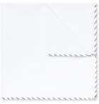 Brunello Cucinelli - Contrast-Stitched Cotton Pocket Square - White