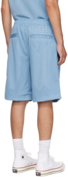 Ksubi Blue Roll Mesh Shorts