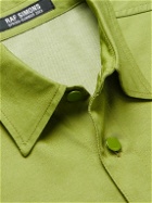 Raf Simons - Logo-Appliquéd Denim Shirt - Green