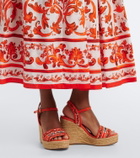 Dolce&Gabbana Majolica cotton poplin maxi dress