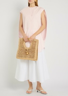 Jacquemus La Robe Berlingot Cotton-poplin Mini Shirt Dress Light Pink