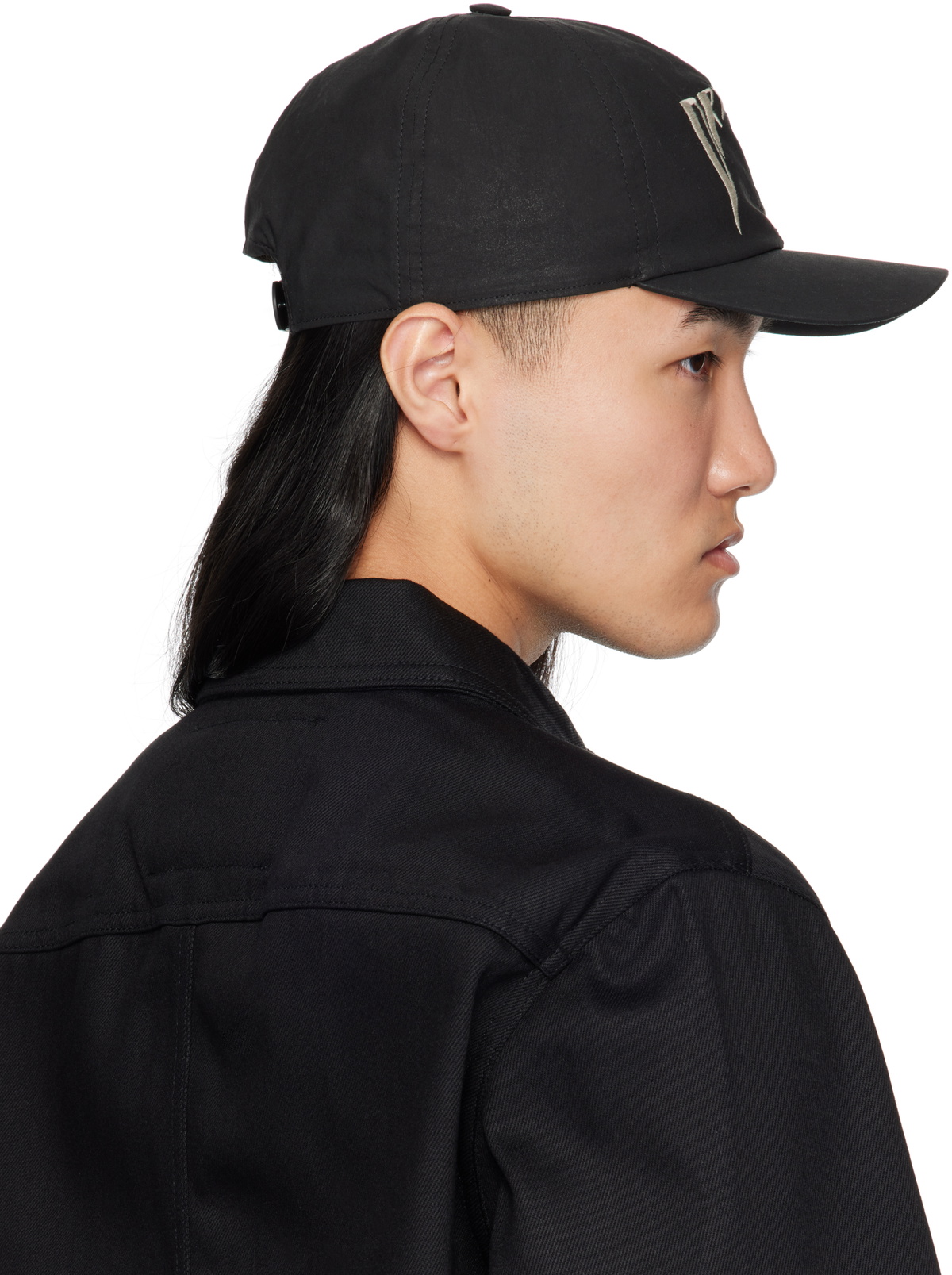 Rick Owens DRKSHDW Black Hollywood Baseball Cap