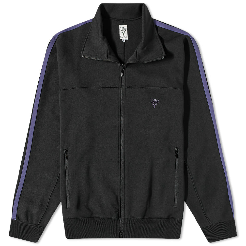 South2 West8 Men's Trainer Track Jacket in Black South2 West8
