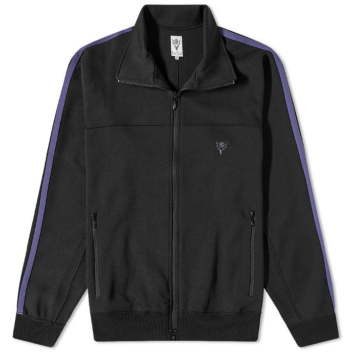 Photo: South2 West8 Men's Trainer Track Jacket in Black