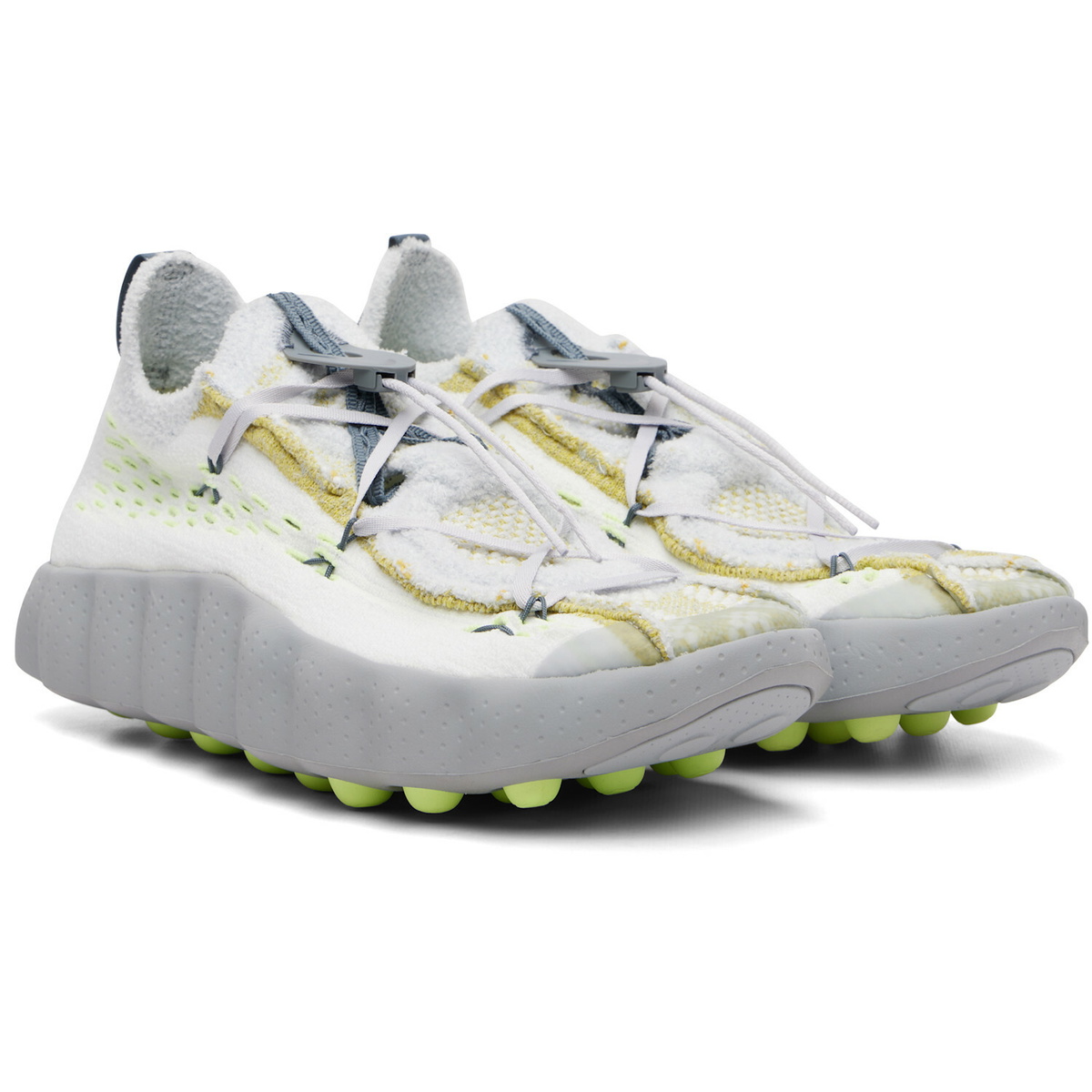 Nike White & Gray Mind 002 Sneakers