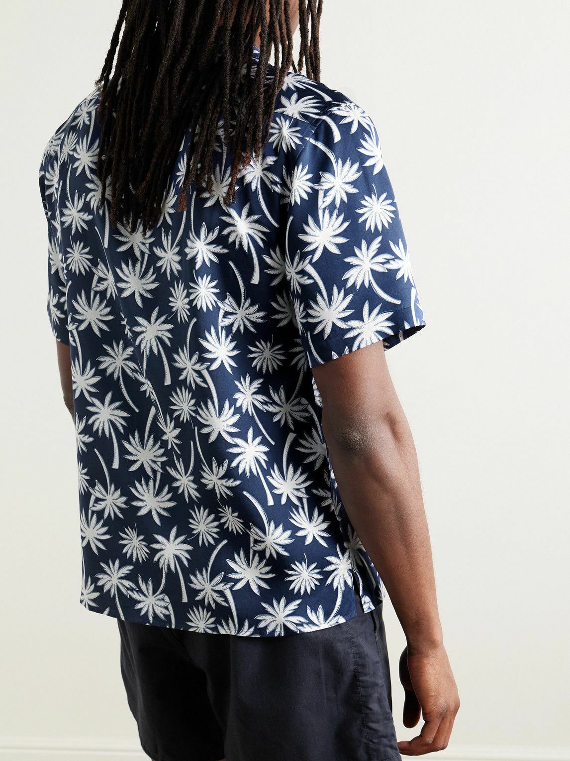 Onia - Vacation Convertible-Collar Printed TENCEL™ Lyocell Shirt - Blue