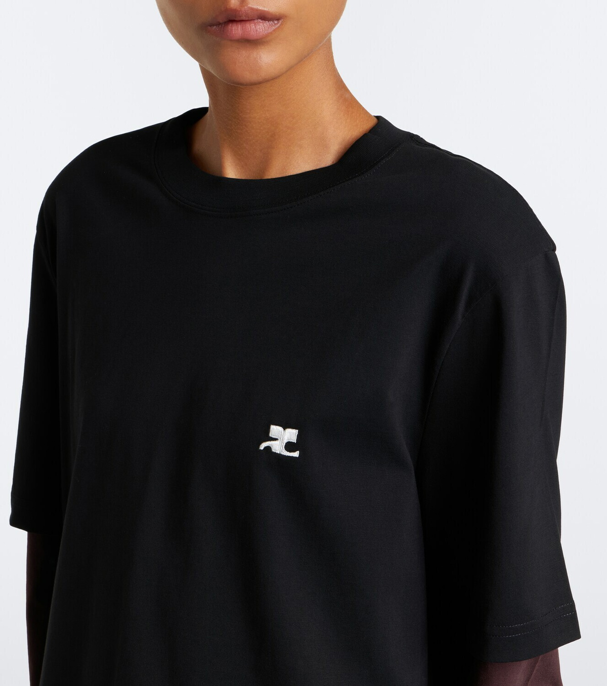 Courrèges AC Double Sleeve cotton T-shirt