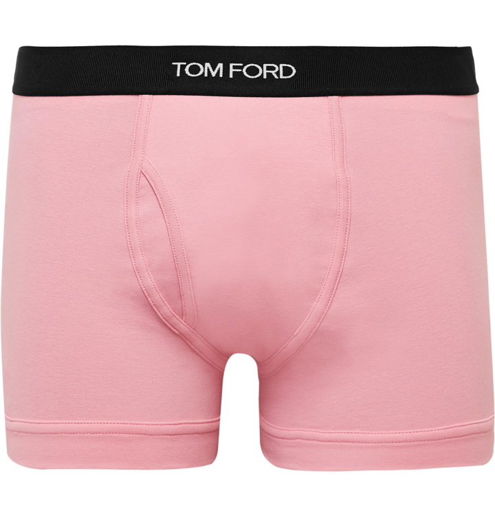 Photo: TOM FORD - Stretch-Cotton Boxer Briefs - Pink