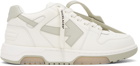 Off-White Off-White & Taupe Out Of Office Sneakers