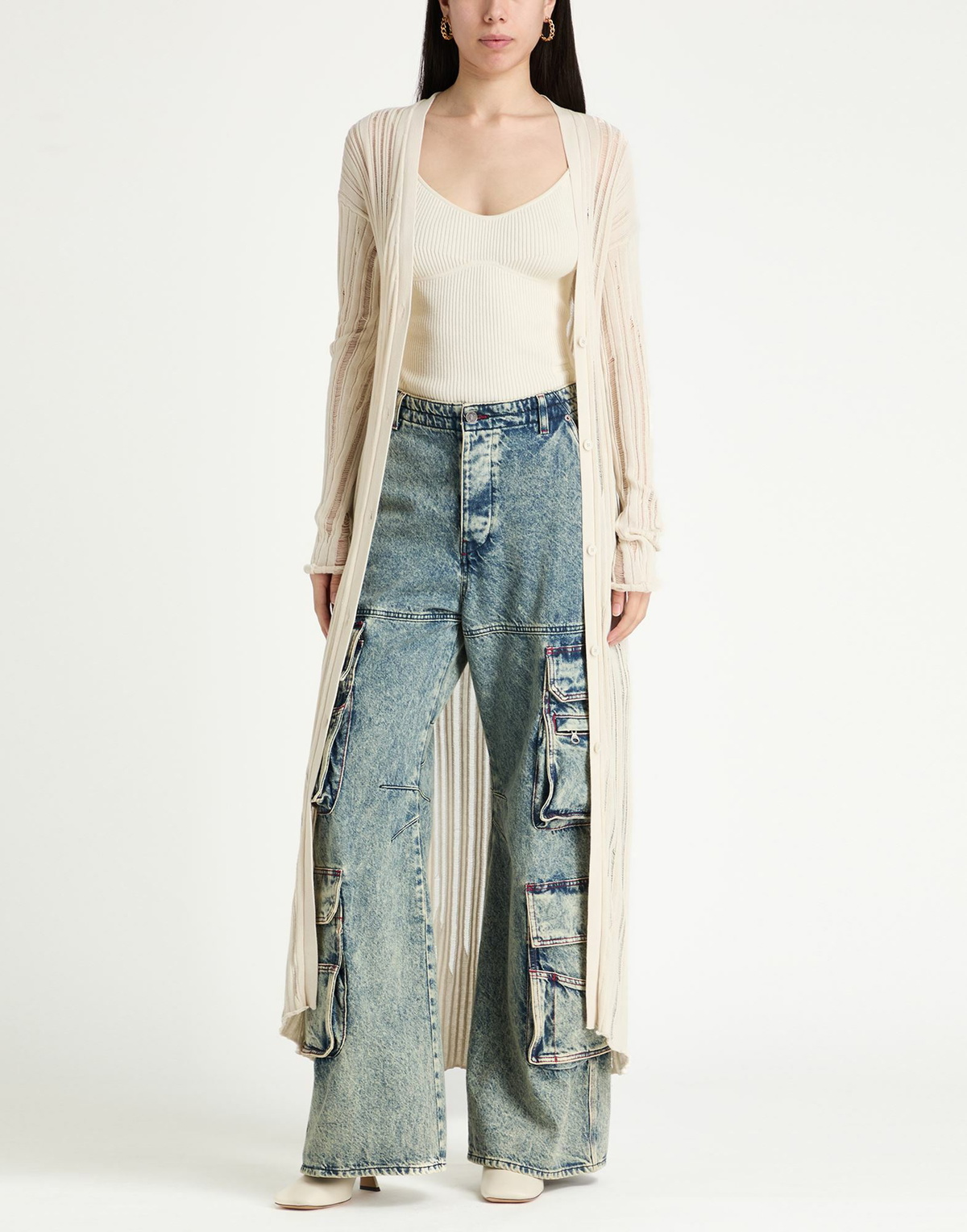 Jucca Womens Cardigan Cream