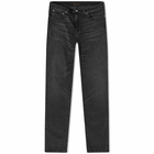 Nudie Jeans Co Men's Nudie Skinny Lin Jean in Worn Black