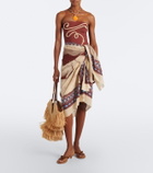 Johanna Ortiz Printed cotton beach cover-up