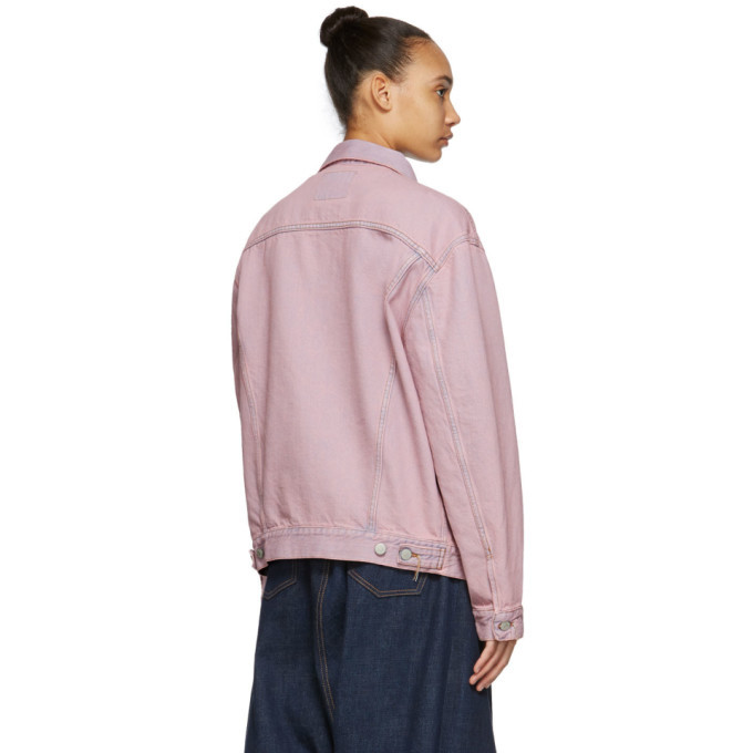 Acne studios pink denim clearance jacket