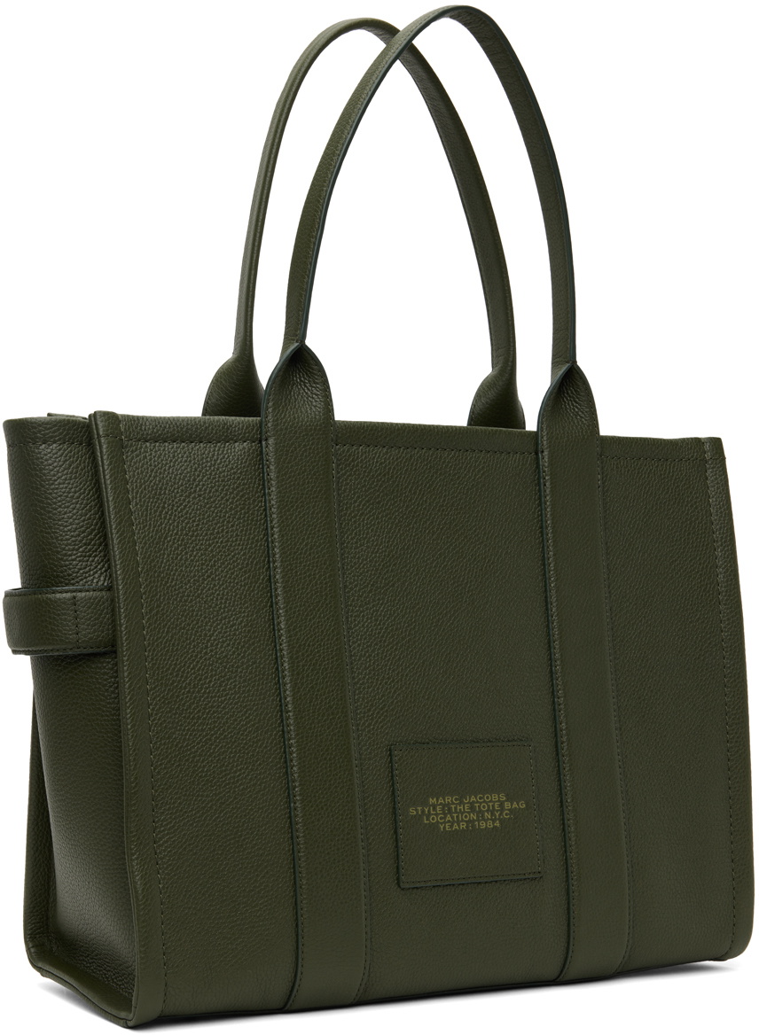 Marc Jacobs Khaki 'The Leather Large' Tote Marc Jacobs