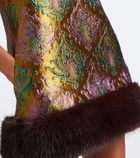 Retrofête Sulvie brocade minidress