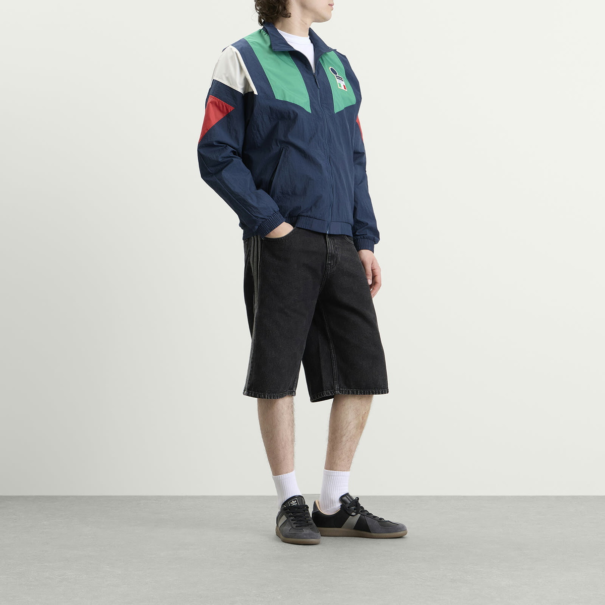 Adidas Men's FIGC EQT Track Top in Crew Navy