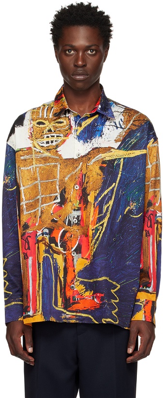 Photo: Études Multicolor Jean-Michel Basquiat Edition Illusion Untitled 62 Shirt