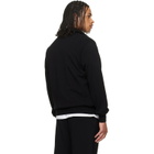 Les Tien Black French Terry Banded Polo