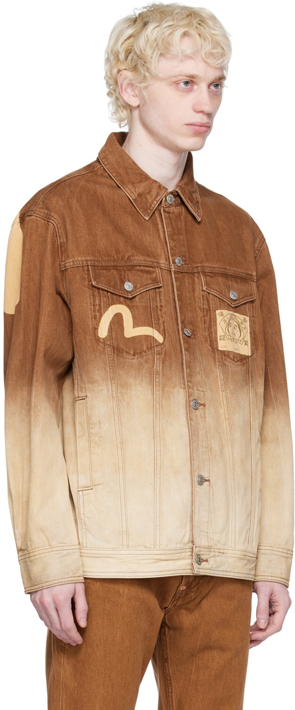 Evisu Brown Daicock Denim Jacket