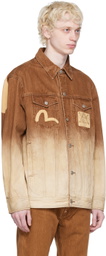 Evisu Brown Daicock Denim Jacket