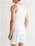 TOM FORD - Ribbed Cotton and Modal-Blend Tank Top - White