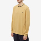 Fred Perry Authentic Men's Long Sleeve Pique T-Shirt in Desert