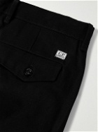 C.P. Company - Straight-Leg Cotton-Twill Cargo Trousers - Black