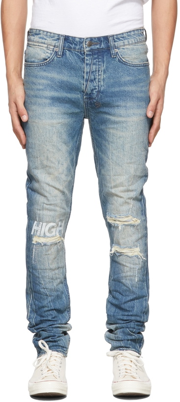 Photo: Ksubi Blue Van Winkle High Rage Jeans