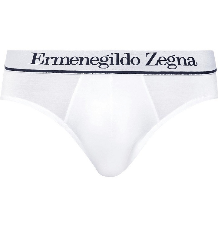 Photo: Ermenegildo Zegna - Stretch-Modal Jersey Briefs - Men - White