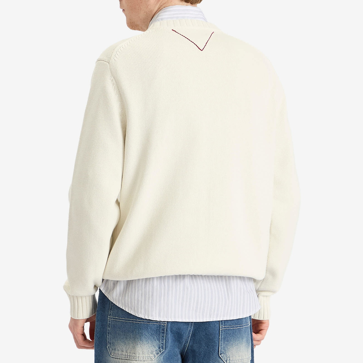 Tommy Jeans Men's Gi Sailing Crewneck Knit Sweater in White