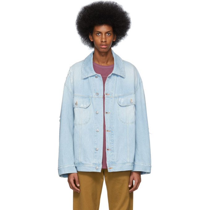 Acne Studios Indigo Bla Konst Denim Rippeur Jacket Acne Studios