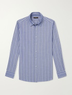 Slowear - Glanshirt Striped Cotton-Poplin Shirt - Blue