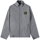 Air Jordan X PSG Woven Jacket in Light Graphite/Tour Yellow