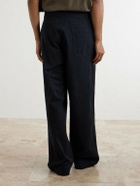 Kaptain Sunshine - Wide-Leg Cotton-Drill Trousers - Black