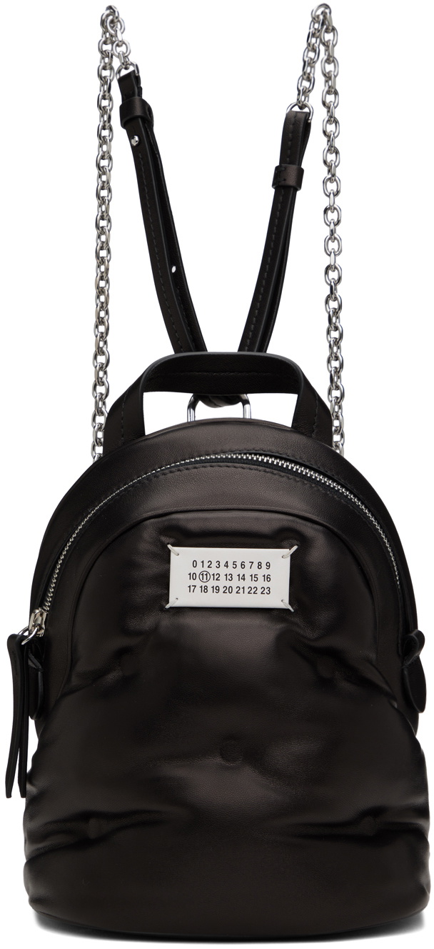 Black Glam Slam Backpack by Maison Margiela on Sale