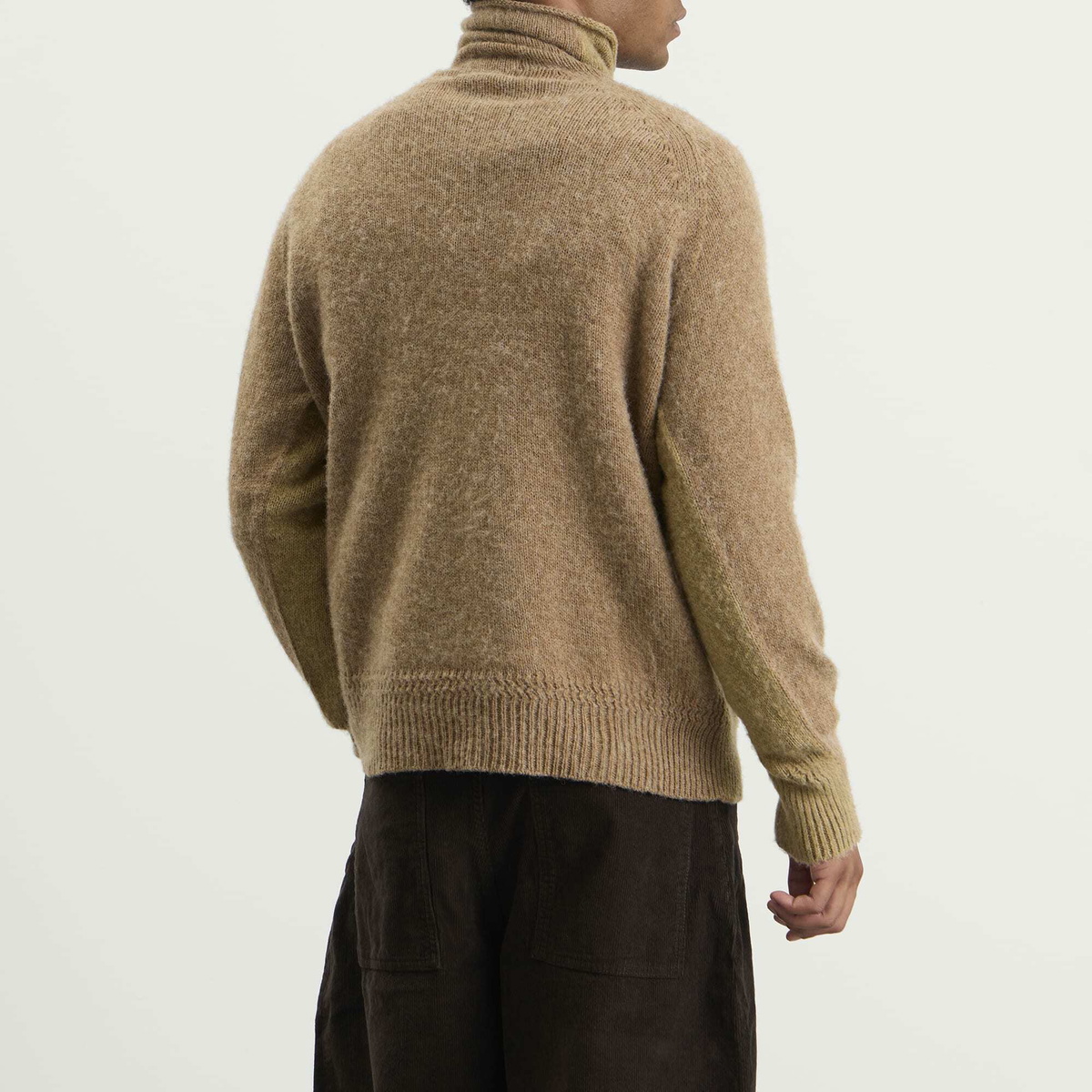 YMC Men's Two Tone Beat Knit in Brown