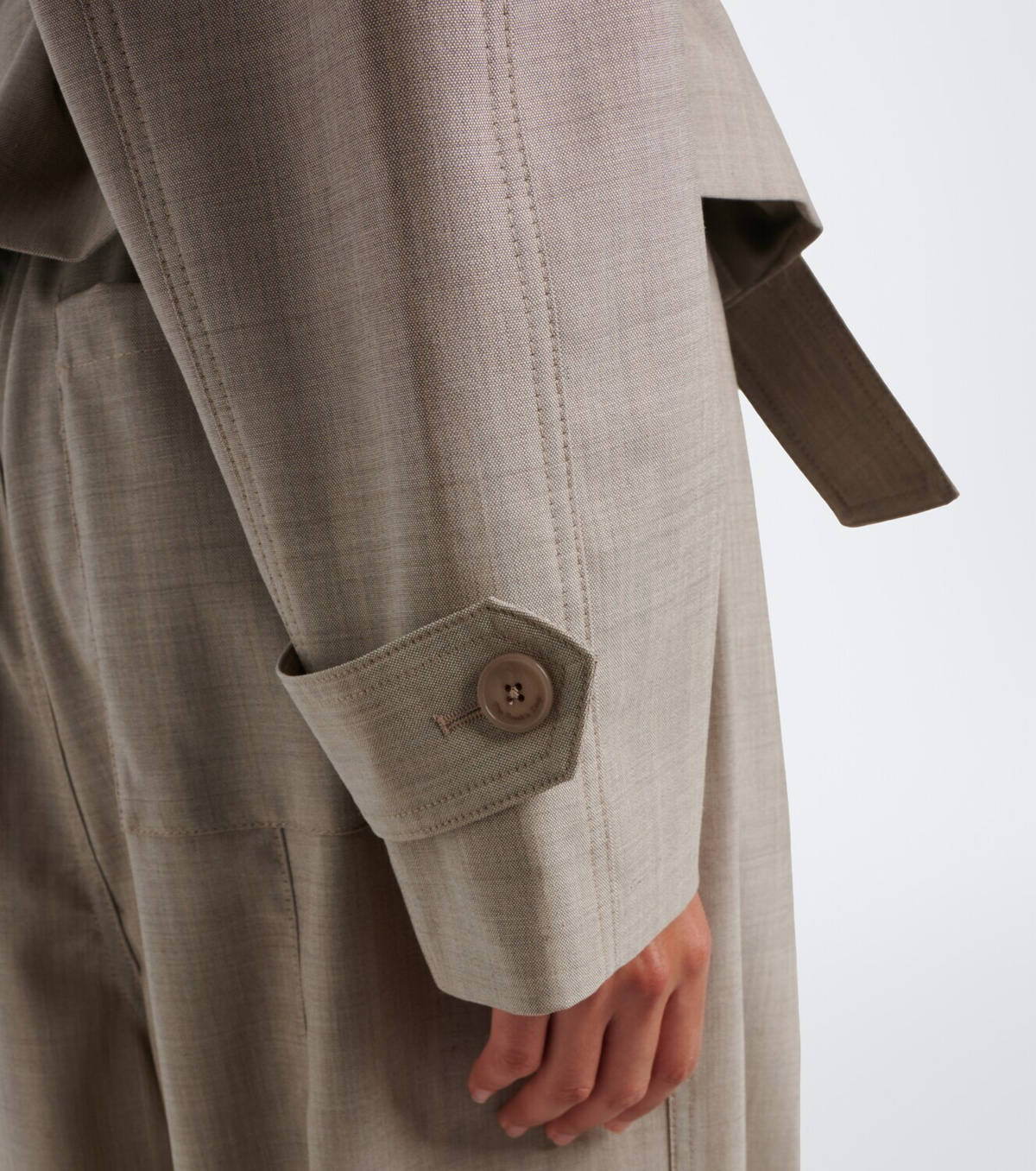 The Frankie Shop Stan belted wool jacket