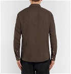 Altea - Bond Linen Shirt - Men - Brown