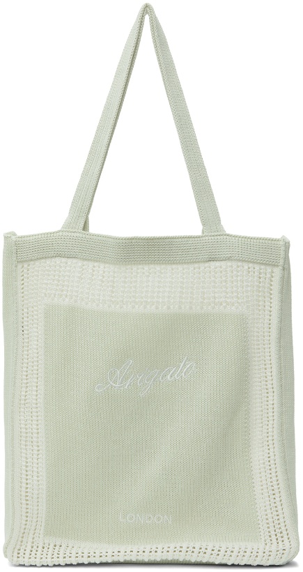 Photo: Axel Arigato Green Oceane Knitted Shopper Tote