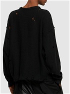 MIHARA YASUHIRO Cotton Jacquard Crewneck Sweater
