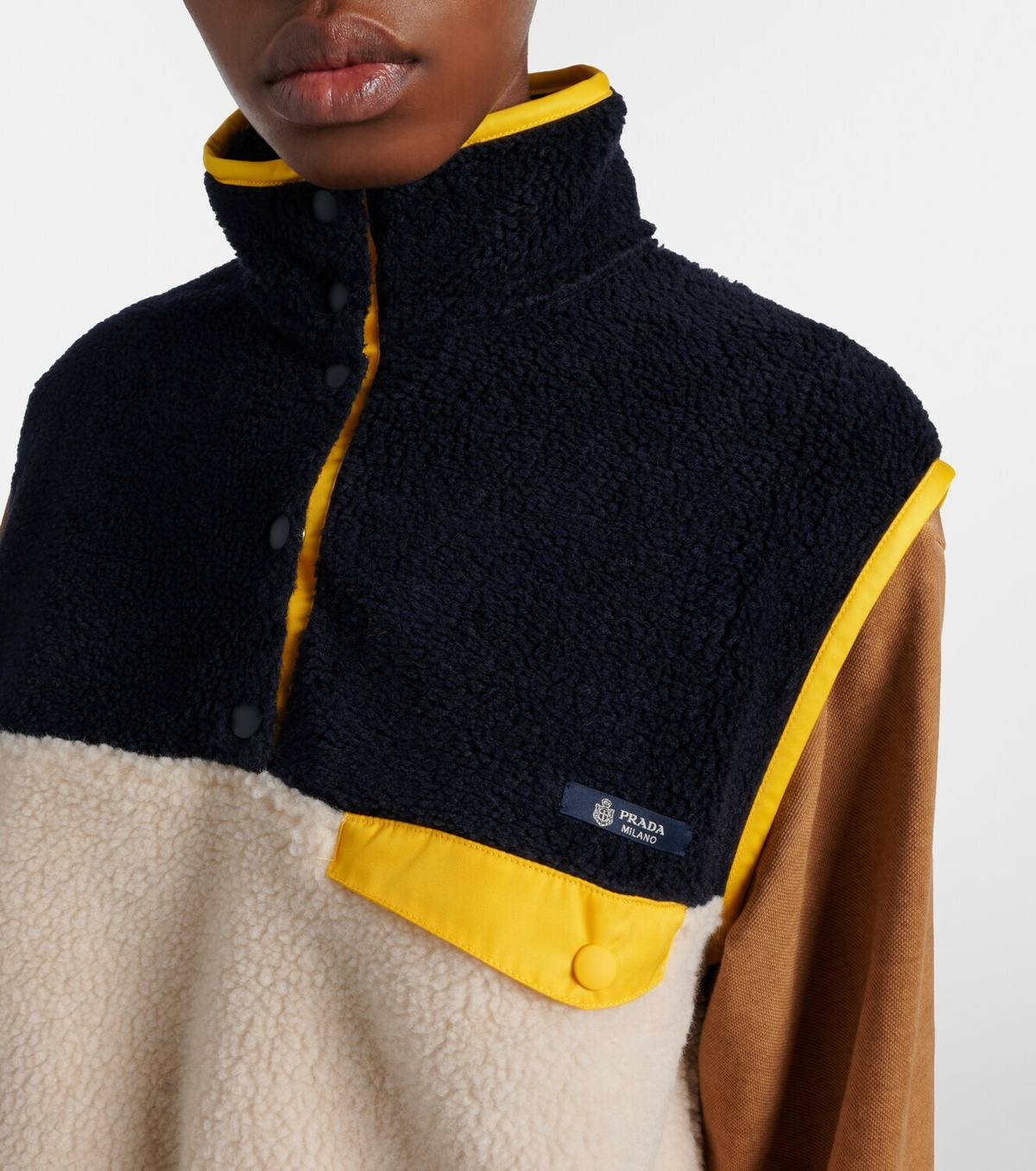 Prada Cropped teddy vest