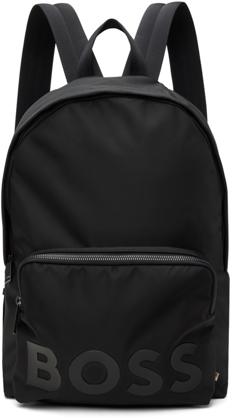 Photo: BOSS Black Tonal Logo Detail Backpack
