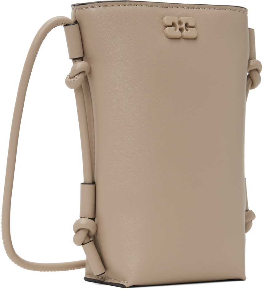 GANNI Taupe Ganni Bou Crossbody Bag GANNI