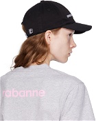 Rabanne Black Logo Cap
