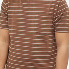 Beams Plus Men's Multi Stripe Pocket T-Shirt in Brown