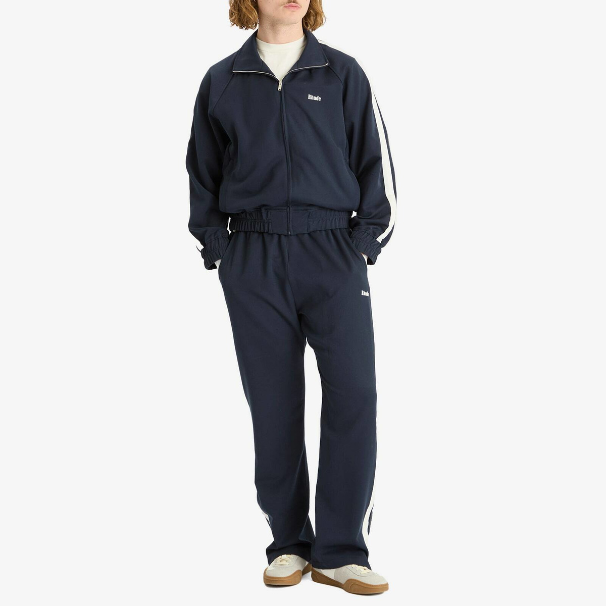 Rhude Men's Hamptons Traxedo Track Jacket in Navy