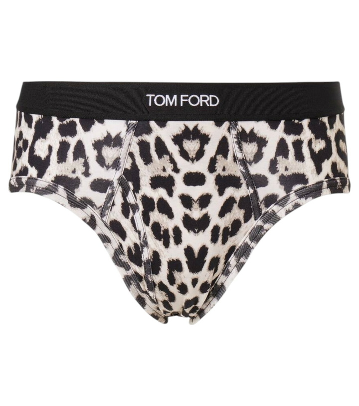 Photo: Tom Ford Leopard-print cotton-blend briefs